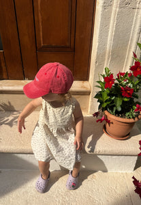 Mini Vintage Washed Cap - Cherry